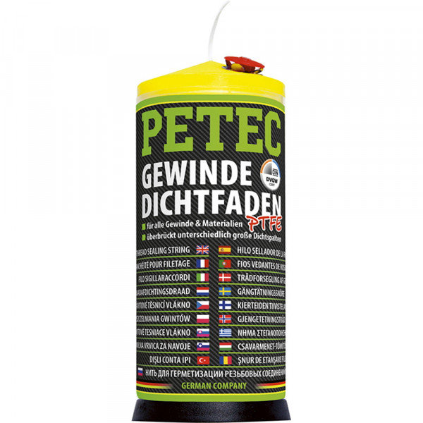Petec Gewinde-Dichtfaden- 175 Meter - für alle Gewindearten Materialien - 85175