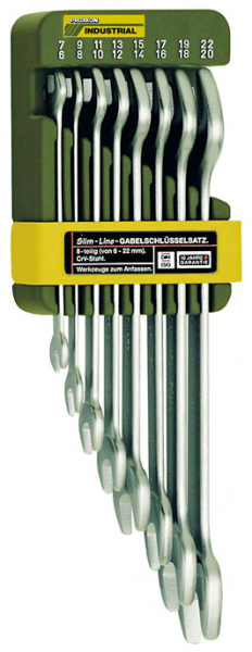 Proxxon SlimLine-Doppel­maul­schlüssel­satz, 8-teilig 6- 21mm - 23800