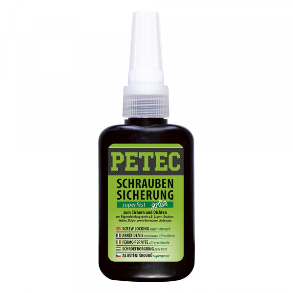 Petec Schraubensicherung - superfest - 50 gramm - Flasche - 93050