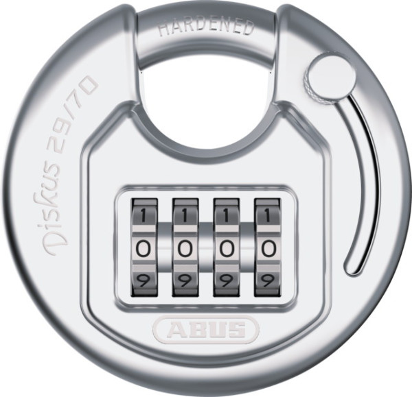 Abus Diskus Combo Vorhängeschloß 29/70 - Zahlencode - robust - 40905