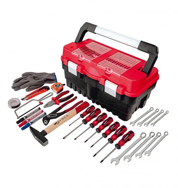HM Müllner Werkzeugkoffer Starter - bestückt - Heimwerker Set
