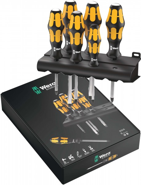 Wera Schraubmeißel Satz 932/6 Schraubendrehersatz Kraftform - 05018282001 - PH/A