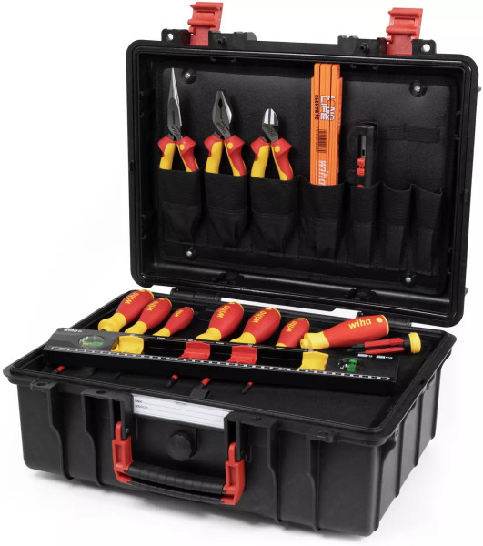 Wiha Werkzeugkoffer Basic Set L electric - VDE - Werkzeugset - 18-teilig - 45530