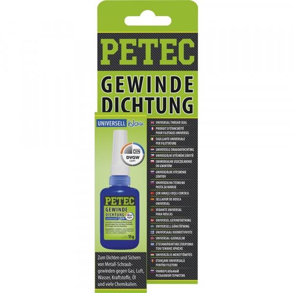 Petec 97216 Gewindedichtung blau - 15 Gramm - vibrationsfest