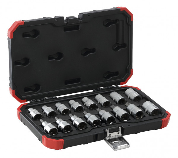 Gedore Red Steckschlüssel-Satz - R68003016 - 1/2" TX - 16-teilig