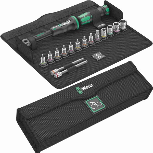 Wera Bicycle Set - Fahrradset - Torque 1 - 16-teilig - in Tasche - 05004180001