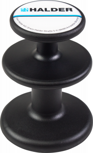 Halder Magnethalter - 3688.003 - 250 Gramm - schwarz - 10cm lang - 7,5cm ⌀