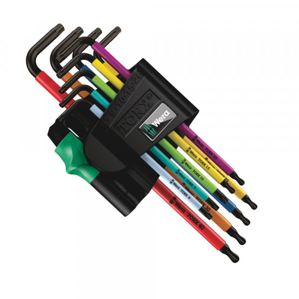 Wera Winkelschlüsselsatz 967 SPKL/9 TX BO Multicolour - Winkelschlüssel Set