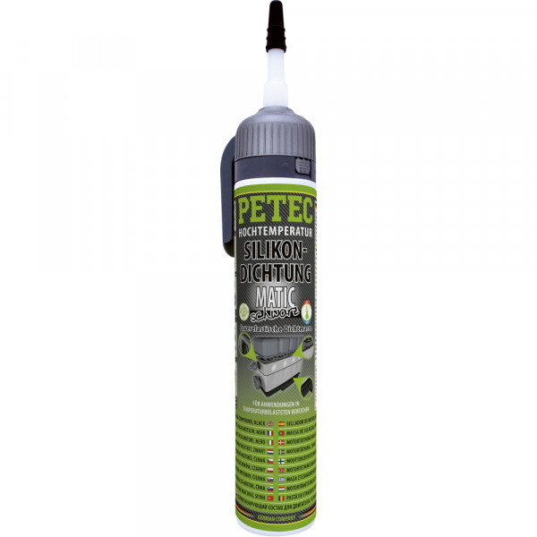 Petec 97720 Silikondichtung MATIC schwarz - 200ml - 1 Komponenten - dauerelastisch