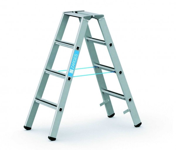 Zarges Stehleiter - 4 Sprossen - Leiterhöhe 1,06 Meter - Saferstep B - 41304