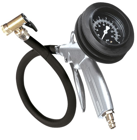 Aircraft PRO-G KOMPAKT Profi-Reifenfüllmessgerät mit Hebelstecker - geeicht - 0-10bar