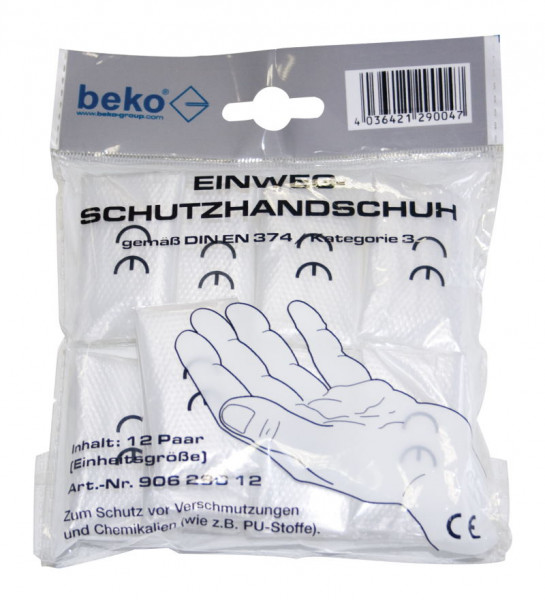 Beko Einweg-Schutzhandschuhe - 90628012 - 12er Pack