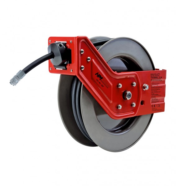 HM Müllner Druckluft-Schlauchtrommel - automatische Schlauchaufrollung - 20m - PVC