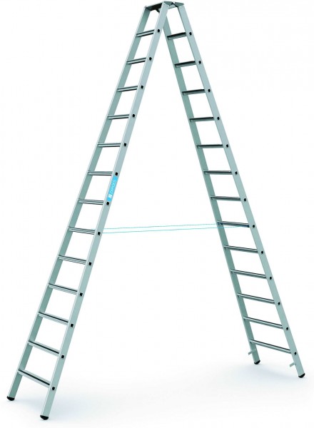 Zarges Stehleiter - 14 Sprossen - Leiterhöhe 3,67 Meter - Saferstep B - 41314