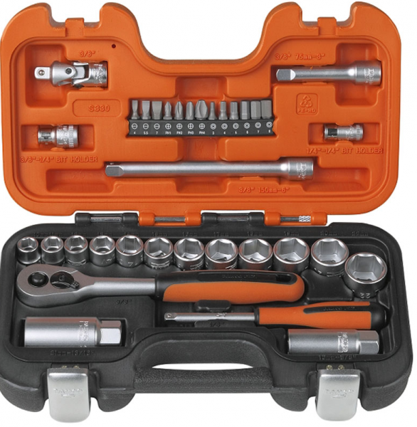 Bahco Steckschlüssel-Satz 3/8" - SLine 34tlg. - S330