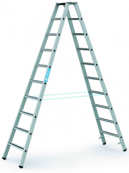 Zarges Stehleiter - 10 Sprossen - Leiterhöhe 2,62 Meter - Saferstep B - 41310