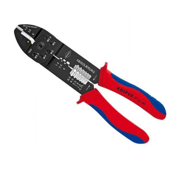 Knipex 97 22 240 Crimpzange mit Mehrkomponenten-Hüllen 240 mm