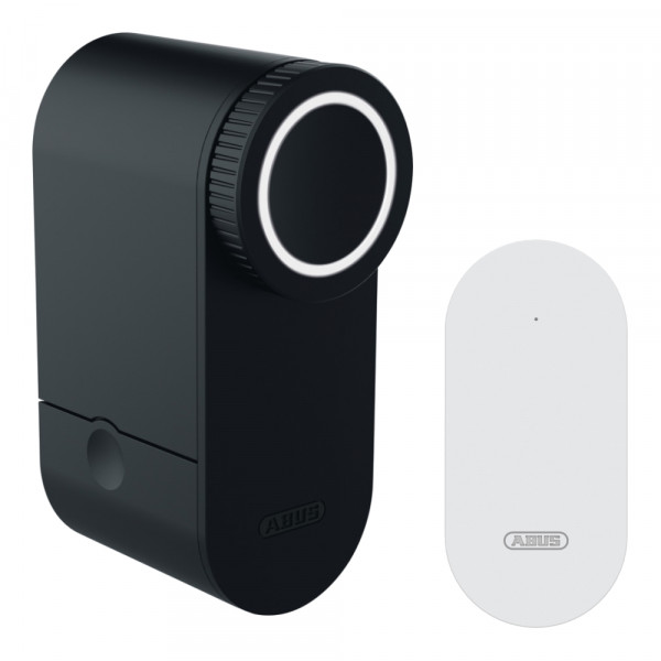 Abus Türschlossantrieb LOXERIS One in schwarz - inkl. WLAN Bridge One in weiß