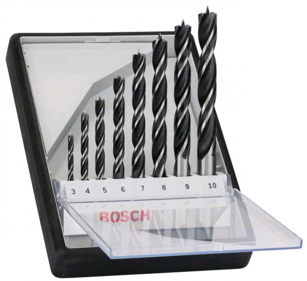 Bosch 8tlg. Robust Line Holzspiralbohrer-Set - 2607010533