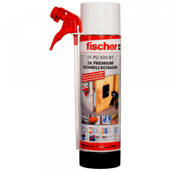 Fischer Zargenschaum Montageschaum Schnellschaum PU 400 B2 - 2K Premium - 53081