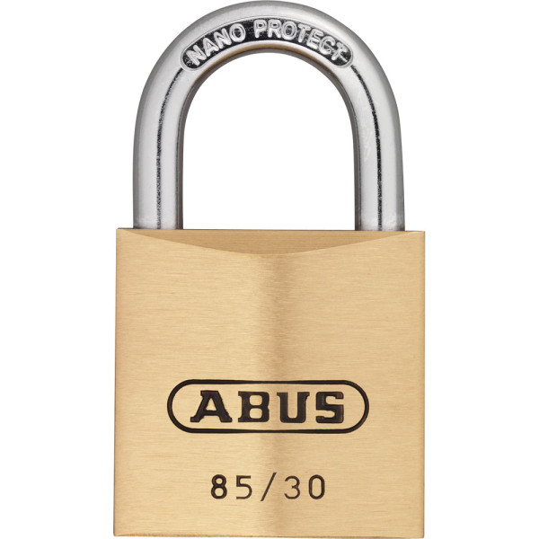 Abus Vorhangschloss Messing 85/30 gleichschließend