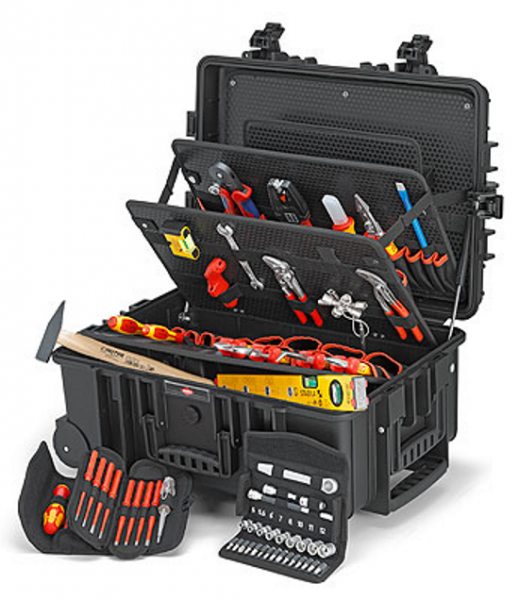 Knipex Werkzeugkoffer "Robust45" Elektro - 15kg - 63-teilig - 00 21 37