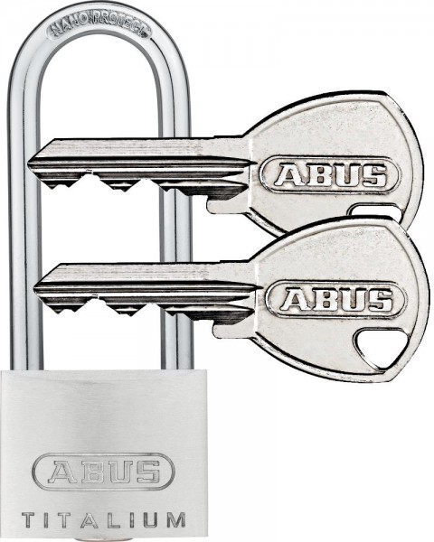 Abus Titalium Vorhangschloss Vorhängeschloss - 64TI 40HB63 - inkl. 2 Schlüssel
