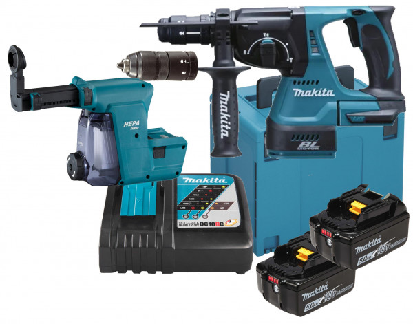 Makita Akku-Kombihammer - DHR243RTJW - 18V - SDS+ - MAKPAC4