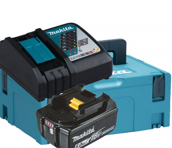 Makita Ladegerät - DC18RC - 14,4-18V + 1 BL1860 AKKU - Makpac 2