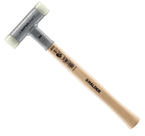 Halder Supercraft Schonhammer - 3366.030 - 460gr - ⌀30mm - Holzstiel - ergo