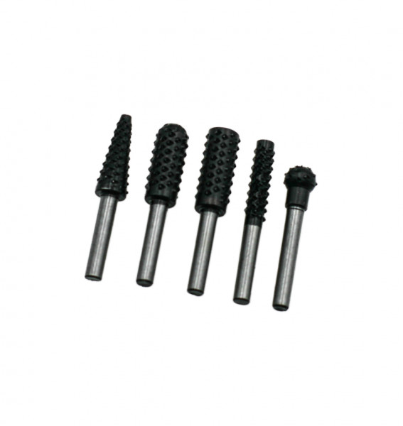 HM Müllner Profilraspel-Set - HFR5 - 5-teilig - 11mm Durchmesser - 6mm Schaft