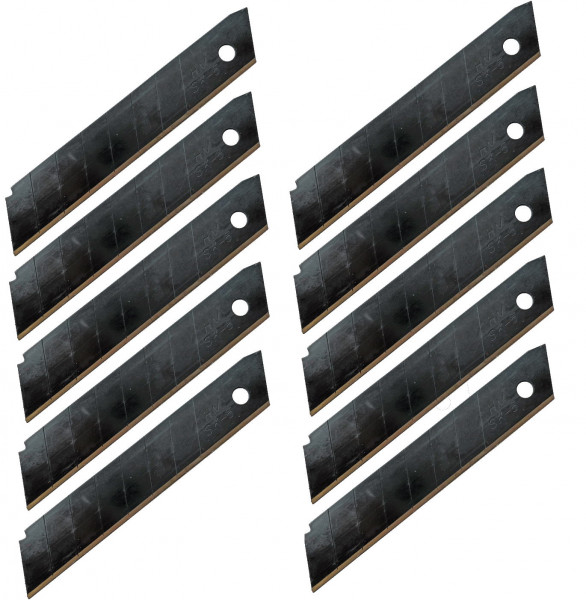 HM Müllner Abbrechklingen - schwarz - B105 - 18 mm - SK5-Stahl - 10 Stück