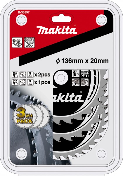 Makita Kreissägeblatt Akku-SPECIALIZED 3-tlg. Set - B-33897
