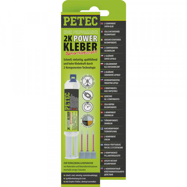 Petec 93510 2K POWER Kleber mit Doppelspritze - 11ml Tube