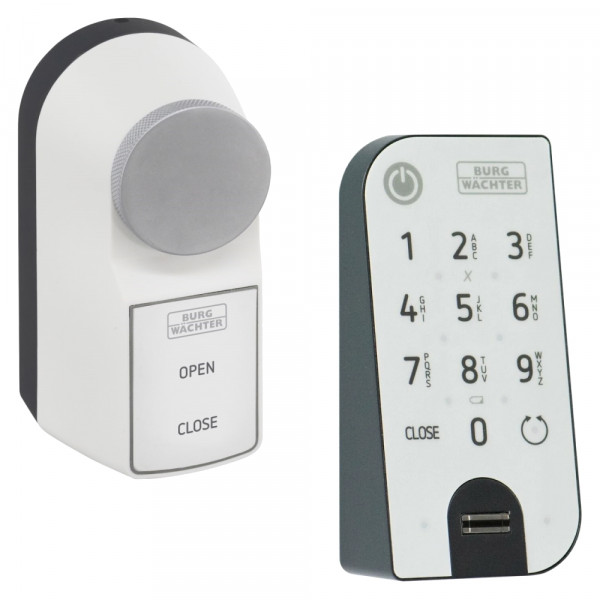 Burg Wächter Motorschloss secuEntry active 7700 inkl. Tastatur mit Fingerprint