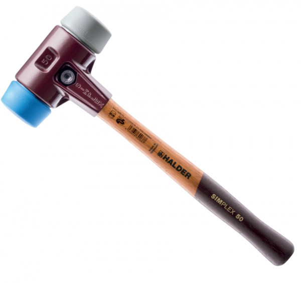 Halder Simplex Schonhammer - 3013.050 - 1060gr - ⌀50mm - Holzstiel - TPE-soft