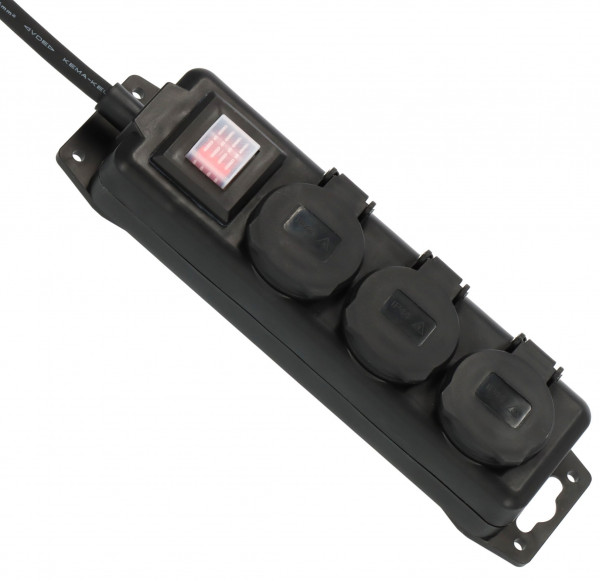 Brennenstuhl Outdoor Steckdosenleiste IP44 - 2m Kabel - 3-fach - 1159950013
