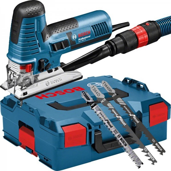 Bosch Stichsäge GST 160 CE - L-BOXX - 3 Sägeblatter - 800 Watt - 2,2 kg
