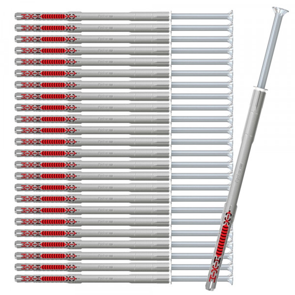 Fischer Langschaftdübel duoxpand 10 x 200 T Senkkopfschraube - 25 Stück - 562161