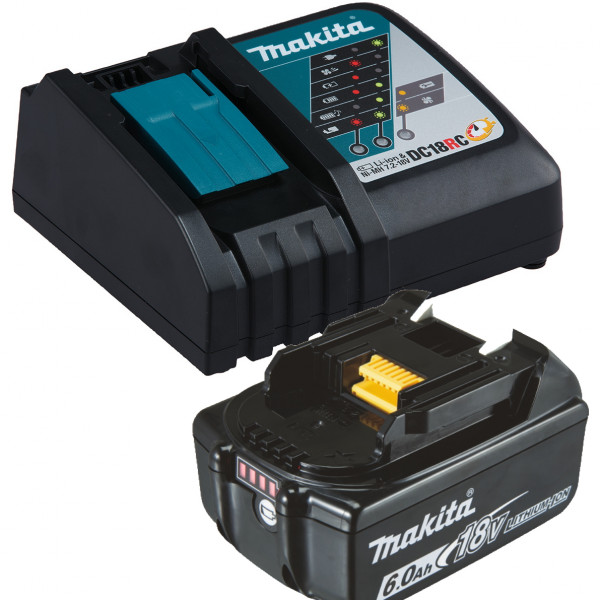 Makita Ladegerät - DC18RC - 14,4-18V + 1 BL1860 AKKU im Set